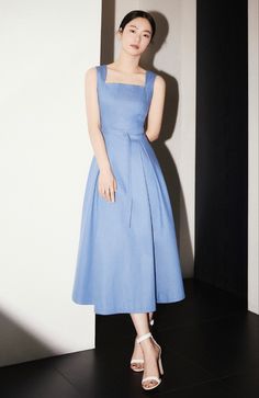 Pastel Dress Outfit, Kachin Dress, Jeon Yeo Bin, Jeon Yeobeen, Simple Elegant Dress, Long Frock Designs, My Wedding Dress, Elegant Dresses Classy