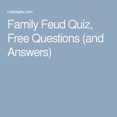 the text family fud quiz, free questions and answers