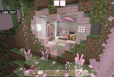 the inside of a house in minecraft