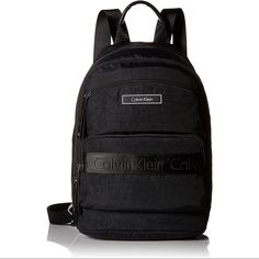 Nwot Black Calvin Klein Backpack. Never Been Used And In Pristine Condition. Features Many Pockets, Laptop/Tablet Compartment, And Adjustable Straps Jansport Superbreak Backpack, Backpacks Black, Black Rucksack, Knapsack Bag, Calvin Klein Bags, Pack Backpack, Rucksack Bag, Calvin Klein Bag, Lightweight Backpack