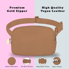 🌟 VEGAN LEATHER BELT BAG - is the perfect addition to your collection of over the shoulder bags for women ❤️ MULTIPLE POCKETS - a multifunctional women's crossbody bag designed with multiple pockets for effortless organization 📏 ADJUSTABLE BELT BAG - the ultimate cross body sling bag for women featuring smart design features that make it a must haves for any on-the-go lifestyle 🧼 EASY TO CLEAN - a versatile womens crossbody bag women sling bag is a breeze to keep clean with simple spot cleaning, ensuring it stays as fresh and stylish as the day you bought it 🎉 PERFECT FOR ANY OCCASION - the perfect fusion of crossbody bags for women trendy leather fanny pack running errands or heading to dinner, this accessory complements any occasion with flair and functionality 🎁 IDEAL GIFT CHOICE - Cheap Beige Belt Bag With Pockets, Waist Bags For Women, Women Sling Bag, Cross Body Sling Bag, Fanny Pack Women, Leather Waist Bag, Tan Bag, Over The Shoulder Bags, Women Crossbody Bag