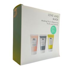 Nwt Mib Nice Gift! Triple Face Mask Set: Original Skin - Rose Clay Clear Improvement - Active Charcoal Drink Up Intensive - Avocado & Glacier Water Origins Drink Up Intensive Mask, Origins Face Mask, Soothing Face Mask, Origins Skincare, Active Charcoal, Honey Mask, Charcoal Face Mask, Clear Pores, Skin Mask