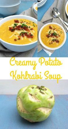 creamy potato kohlrabasi soup is an easy and delicious side dish that's ready in under 30 minutes