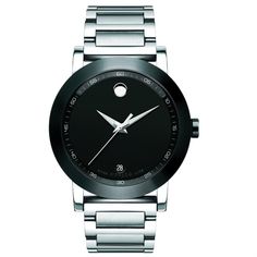 Movado with 42MM Black; 0606604 Movado Mens Watches, Black Museum, Movado Watch, Vintage Watches For Men, Watches Luxury, What Time Is It, What Time Is, Sport Watches, Men's Watches