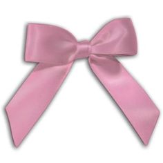 a pink bow on a white background