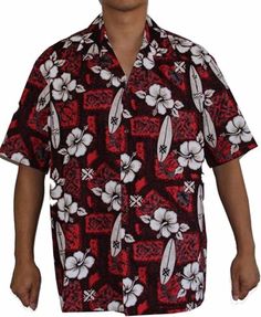 Winnie Fashion Hawaiian Camp Shirt Men’s M Red Short Sleeve Surfboard Hibiscus | eBay Red Hawaiian Shirt With Camp Collar, Red Tropical Hawaiian Shirt With Short Sleeves, Red Hibiscus Print Camp Shirt For Vacation, Red Hawaiian Camp Shirt With Print, Casual Red Hawaiian Shirt With Hibiscus Print, Red Tropical Camp Shirt With Camp Collar, Red Tropical Hawaiian Shirt With Camp Collar, Red Hawaiian Printed Camp Shirt, Red Short Sleeve Camp Shirt With Hibiscus Print