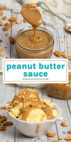 Easy Peanut Butter Sauce, Peanut Butter Sauce Recipe, I Lost 100 Pounds, Peanut Butter Ice Cream, Peanut Butter Sauce, Lost 100 Pounds, Homemade Syrup, Homemade Peanut Butter