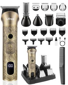 Amazon.com: Ufree Beard Trimmer for Men, Cordless Hair Clippers, Electric Razor Shavers for Men, Shaving Kit for Mustache Body Nose Ear Hair Facial, 7 in 1 Beard Grooming Kit Fathers Gifts for Dad : Beauty & Personal Care Beard Grooming Kit, Barber Clippers, Mens Grooming Kit, Shaving Kit, Nose Hair Trimmer, Beard Trimmer, Trimmer For Men, Electric Razor, Ear Hair