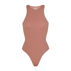 Fits Everybody High Neck Bodysuit | Rose Clay — A classic, everyday style, this High Neck Bodysuit provides coverage and supportive stretch that hugs your body. This bodysuit is the perfect base layer and features a high cut leg opening and thong back that remains invisible under clothing. High Neck Bodysuit, Tank Bodysuit, Plus Size Fits, Body Suit, High Cut, Base Layer, Everyday Fashion, Trendy Outfits, High Neck