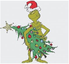 the grinch is dressed up as a christmas tree