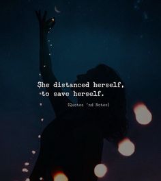 a woman reaching up to the sky with her arms in the air and a quote on it