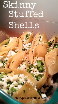 Low in fat and sodium but not in flavor Ricotta Broccoli, Ricotta Shells, Pounded Chicken, Stuff Shells, Broccoli Cooked, Cheese Shells, Shells Pasta, Jumbo Shells, Shells Recipe