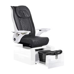 Whale Spa Black Pure II Pedicure Chair Full Massage Gloss White Base Pedicure Tub, Nail Salon Furniture, Spa Pedicure Chairs, Spa Chair, Pedicure Chair, Salon Chairs, Salon Equipment, Salon Furniture, Pedicures