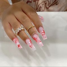 Red Marble Nails, Red Marble, Baddie Nails, Nail Swag, Acrylic Nails Coffin Short