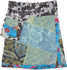 A fun bohemian summer wrap skirt with an A-line fit and patchwork. This is a wrap around skirt with adjustable snap buttons attached at the waist so that you can wear this skirt according to your waist size. #tlb #WrapAroundSkirt #Misses #Pocket #Printed #SnapWrap #Pocket #Hippie #Boho #Bohemian #Patchwork Summer Patchwork Wrap Skirt, Bohemian Multicolor Skirt With Pockets, Summer Long Skirts, Bridesmaids Outfits, Long Skirt Summer, Summer Wraps, Bohemian Skirt, Hippie Look, Button Skirt