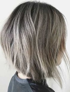 Looks For Short Hair, Trendy Balayage, Short Balayage, Guytang Mydentity, Gray Balayage, Silky Smooth Hair, Gray Hair Highlights, Short Straight Hair, Short Hair Balayage