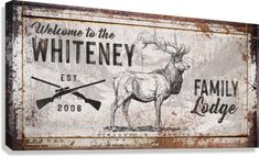 This Elk Hunter sign or Hunting Lodge sign is a showstopper for any hunting lodge and this large canvas wall art is made of lightweight canvas. At Tailor Made Rooms you can hang our canvases with pride. It's one of our best wall hangers. Change wording to your specifications. NOTE: Measure your space carefully with a tape measure. We are not responsible for the wrong size ordered. Use our size guide here. *Our design features a flat image, without any beveling, embossing, engraving, or raised le Rustic Hunting Decor, Hunting Cabin Decor, Bow Hunting Deer, Lodge Signs, Hunting Signs, Deer Signs, Deer Camp, Deer Wall Art, Hunting Decor