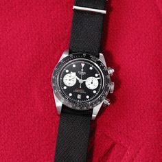 Tudor Black Bay Chrono Black Dial with Black Fabric Strap- 41mm