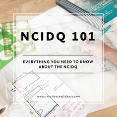 a person is working on architectural drawings with the words ncdq 101 over it