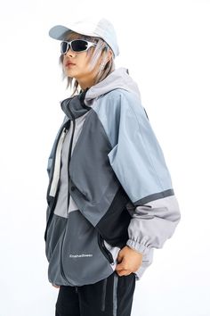 Spring Outdoor Windbreaker With Contrast Color, Outdoor Patchwork Nylon Windbreaker, Spring Outdoor Patchwork Windbreaker, Functional Patchwork Windbreaker For Outdoor, Colorblock Jacket, Racing Jackets, Color Block Jacket, Colour Blocking, An Aesthetic