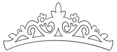 a drawing of a tiara with hearts on it's sides and the word love written