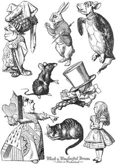 an old fashioned drawing of mice and mice