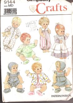 the pattern is for children's clothes and dolls