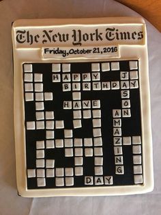 the new york times crossword cake for friday, october 21, 2016