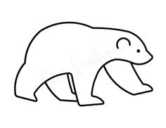 free polar bear stencil printable pdf