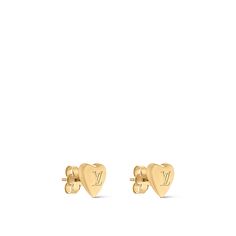 LOUIS VUITTON® - Lv Heart Earrings - Gold Earrings Louis Vuitton, Lv Earrings, Eternal Symbol, Louis Vuitton Gifts, Louis Vuitton Official Website, Trunk Bag, Love And Romance, Wallet Pouch, Louis Vuitton Official