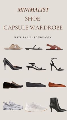 The Best Shoe Capsule Wardrobe in 2024 - By Lisa Fonde Shoe Capsule Wardrobe, White Sneaker Boots, Plus Size Capsule Wardrobe, Wardrobe For Women, Timeless Shoes, Fashion Terms, Fashion Capsule Wardrobe, Shoe Wardrobe