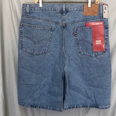 Vintage Levi's 550 Relaxed Fit Denim Shorts Mens 40 Waist 10” Inseam Nwt Item 361 Mens Jean Shorts, Levis 550, Repurposed Denim, Streetwear Shorts, High Waisted Jean Shorts, Distressed Jean Shorts, Loose Fit Jeans, Blue Jean Shorts, Levi Shorts