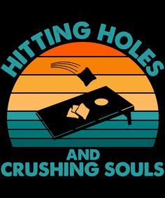 the logo for hitting holes and crushing souls