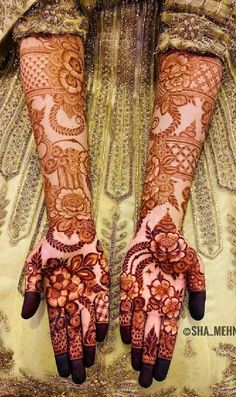 # mehandi # full hand mehandi style # half hand mehandi design Western Mehndi, Front Mehndi, Legs Mehndi, Floral Henna, Rajasthani Dress, Tato Henna, Hand Mehndi Design