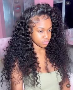 Pushover Quick Weave, Wet And Wavy Quick Weave, Curly Leave Out Sew In, Deep Wave Quick Weave Hairstyles, Flipover Quickweave Curly, Curly Flip Over Quick Weave, Curly Hair Sew In With Leave Out, Wavy Quick Weave