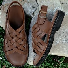 Experience awesomeness! Introducing Leather Fisherman Sandals for Men Cushioned insole Men's Sandals Adjustable Buckle Dark Brown Summer Shoes for men with Arch Suppor, available now at an amazing price of ₹10900.00 #GenuineLeather #BlackShoes #MenShoes #Embroidery #slipper #CustomMade #FishermanSandals #leather #GiftForMen #GiftForHim Men Leather Sandals Fashion, Summer Shoes For Men, Leather Fisherman Sandals, Mens Summer Shoes, Genuine Leather Sandals, Mens Leather Sandals, Fisherman Sandals, Sandals For Men, Men's Sandals