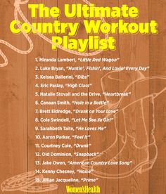 the ultimate country workout playlist