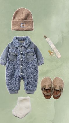 Baby - baby girl - baby boy - baby outfit - fall baby outfit - winter baby outfit - pacifier - carrhart - baby hat - baby socks - baby shoes - cute Baby Boy Outfit Ideas, Boy Outfit Ideas, Boys Fall Fashion, Outfit Ideas Winter, Newborn Mom, Fall Baby Clothes, Baby Inspiration, Baby Necessities