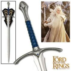 Lord Of The Rings Swords, Silkscreen Design, Movie Replica, Gandalf The Grey, Movie Props