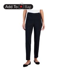 in stock Classic Mid-rise Pull-on Bottoms, Classic Mid-rise Pull-on Pants, Best Work Pants, Sonoma California, Petite Pants, Slim Leg Pants, Deep Black, Sleek Look, Petite Size