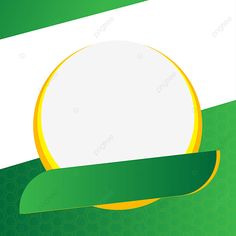 a green and white background with a gold medal in the center, on top of a wavy ribbon