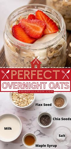 Overnight Oats How To Prepare Overnight Oats, Breakfast In A Jar Make Ahead, How To Make Overnight Oats In A Jar, Over Night Oats In A Jar, Mason Jar Breakfast Recipes, Overnight Oats Jar, Recipe In A Jar, Healthy Overnight Oats Recipe, Gluten Free Overnight Oats