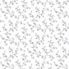 a white background with small black flowers on it