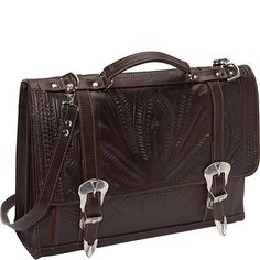 Handtooled Leather Briefcase, Multi Colors 8442  from Memphis Grand by Ropin West.  #MemphisGrand #LeatherLuggage #HandTooledLeatherLuggage #MensLuggage #WomensLuggage Computer Cases, Womens Luggage, Mens Luggage, Luggage Brands, Luggage Store, Small Laptop, Laptop Briefcase, Hand Tooled Leather, Leather Luggage