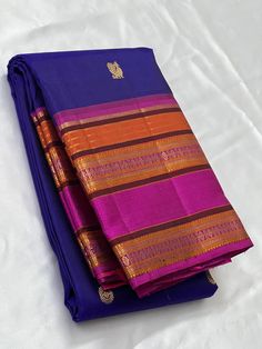 Bridal Collection Royal Blue Color Pure Kanchipuram Silk Saree | Indian Traditional Ethnic Saree | Wedding or Party Wear Saree | Handwoven Gift Saree for Her Product Details : Saree Type : Pure Kanchipuram Silk Saree Golden Zari, Silk Mark Certified Blouse Piece : Yes (Un-Stitched) Saree Length : 5.5 Meters Blouse Piece Length : 80 cm Saree Weight : 0.9 kg Saree Fabric : Pure Kanchipuram Silk  Color : As shown in the picture Work : weaving Pattern : designer Occasion: Party Wear, Formal Wear, Fe Saree Golden, Ethnic Saree, Stitched Saree, Party Wear Saree, Ethnic Sarees, Kanchipuram Silk Saree, Wear Saree, Royal Blue Color, Weaving Patterns