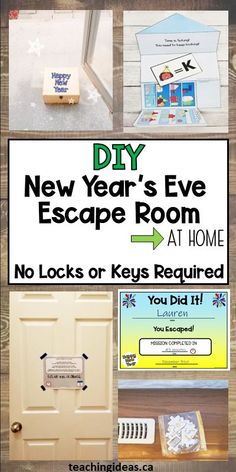 the new year's eve escape room at home