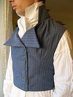 Regency Mens Fashion, Historical Sewing, Revival Clothing, Regency Era Fashion, Mens Waistcoat, Men's Waistcoat, 1800s Fashion, Regency Dress