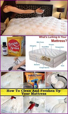 the instructions for how to clean an unmade mattress