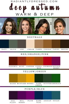 Dark Autumn Palette, Dark Autumn Color Palette, Deep Autumn Colors, Radiantly Dressed, Autumn Color Analysis, Deep Autumn Palette, Autumn Color Palette Fashion, My Colour Palette, Color Palette Fashion