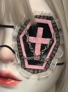 ❤︎ Mine Halloween Sub Culture Eye Mask❤︎ Kawaii Eyepatch, White Halloween Eye Mask, Gothic Eye Mask For Theater, Punk Eye Mask For Cosplay, Novelty Halloween Eye Mask, Mine Mine, Submarine, Eye Mask, Mask